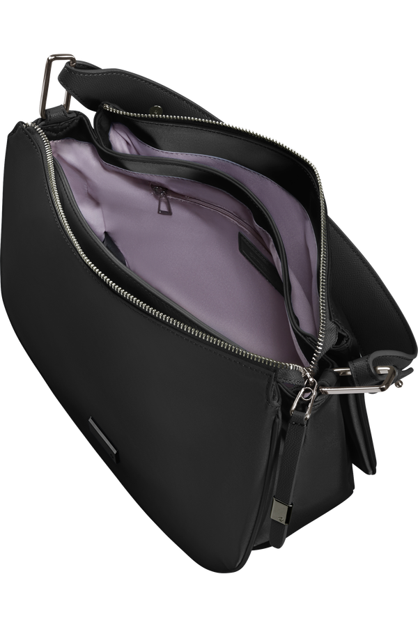 Samsonite Be-Her Hobo Bag Round 3 Compartments  Schwarz