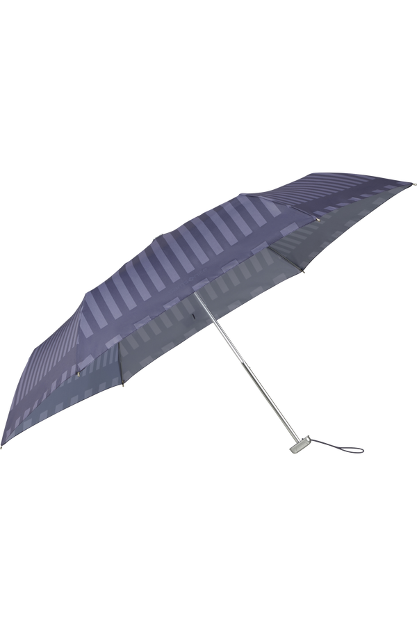 Samsonite Alu Drop S 3 Sect. Manual Flat  Smokey Violet Stripes