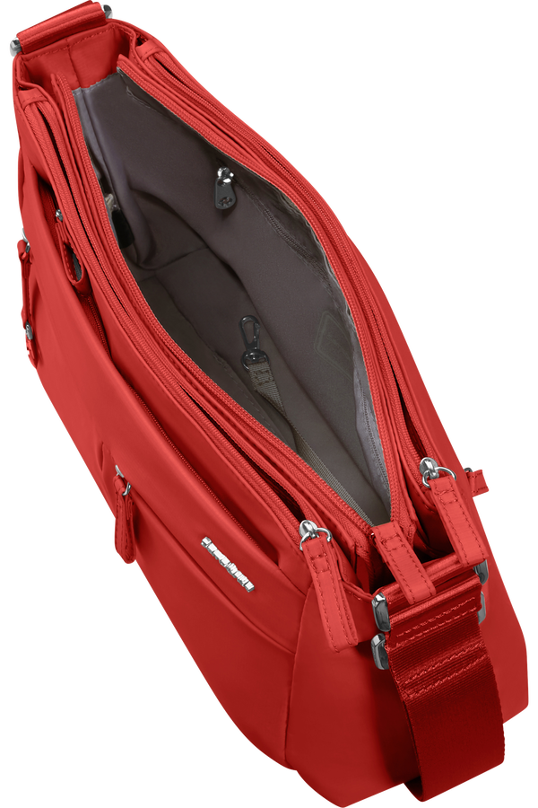 Samsonite Move 5.0 Horiz. Shoulder Bag + Flap  Coral Red Samsonite Move 5.0 Horiz. Shoulder Bag + Flap  Coral Red