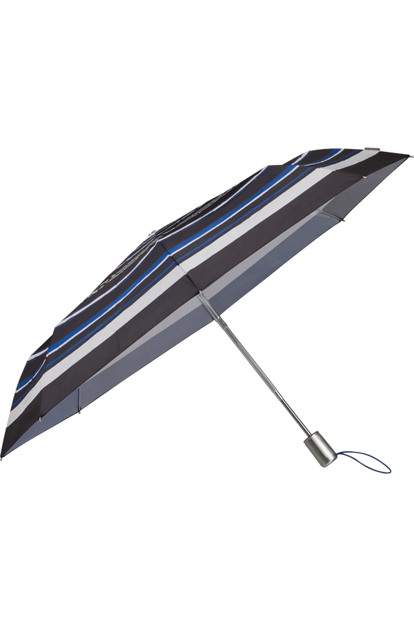 Samsonite Alu Drop S Safe 3 Sect. Auto O/C  Blue Stripes