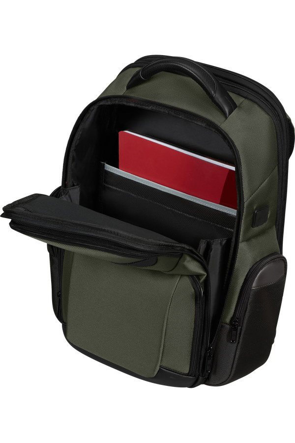 Samsonite Pro-Dlx 6 Backpack 3 Volume Expandable 15.6'  Grün