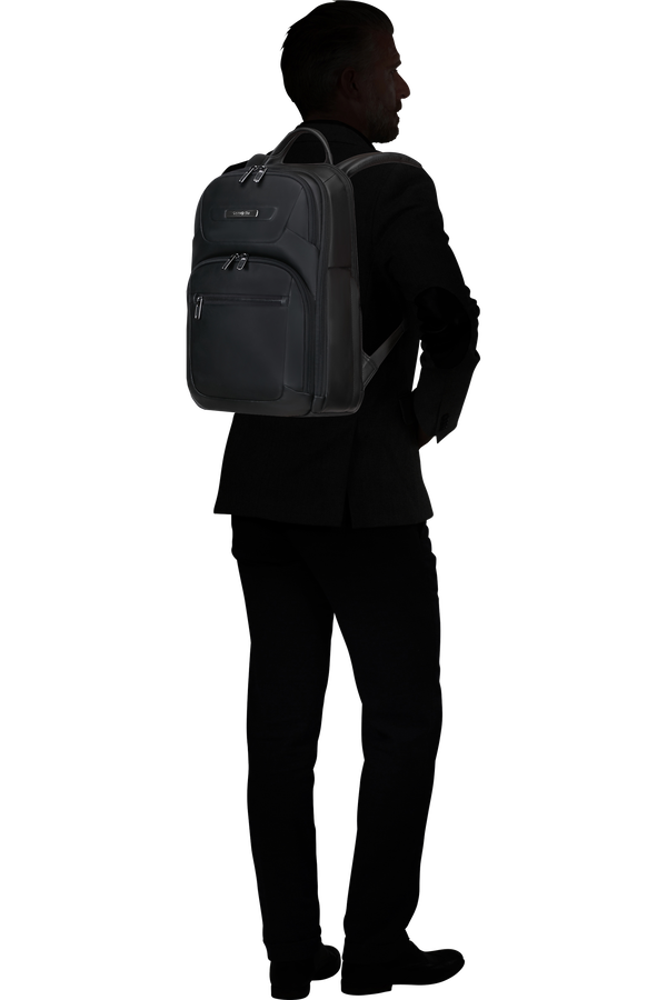 Samsonite Pro-Dlx 6 Leather Backpack 14.1'  Schwarz Samsonite Pro-Dlx 6 Leather Backpack 14.1'  Schwarz