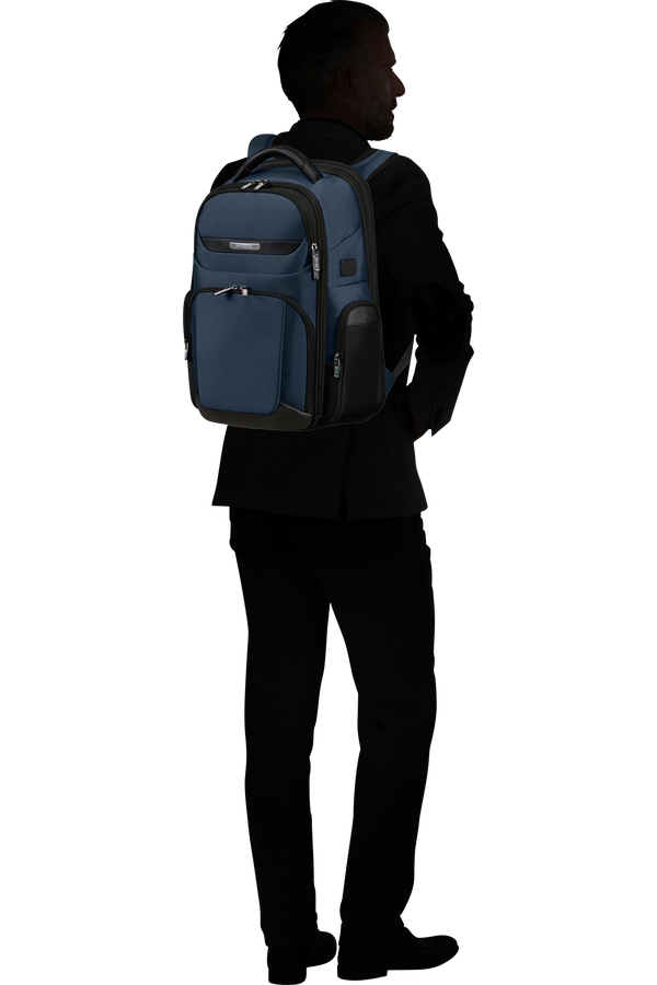 Samsonite Pro-Dlx 6 Backpack 3 Volume Expandable 15.6'  Blau