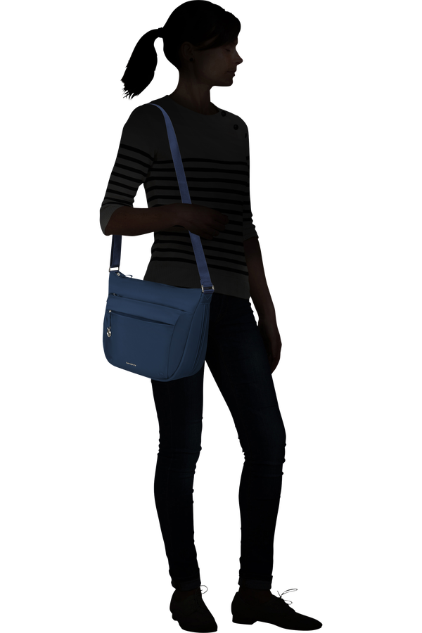 Samsonite Move 5.0 Hobo Bag Round Expandable M  Dark Blue