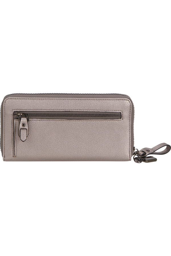 Samsonite Karissa 2.0 Slg 419 - L ZIP AROUND PU L  Silber