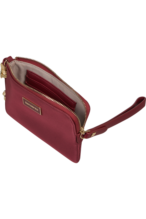 Samsonite Karissa Slg Flat Pouch 3CC  Dark Bordeaux Samsonite Karissa Slg Flat Pouch 3CC  Dark Bordeaux