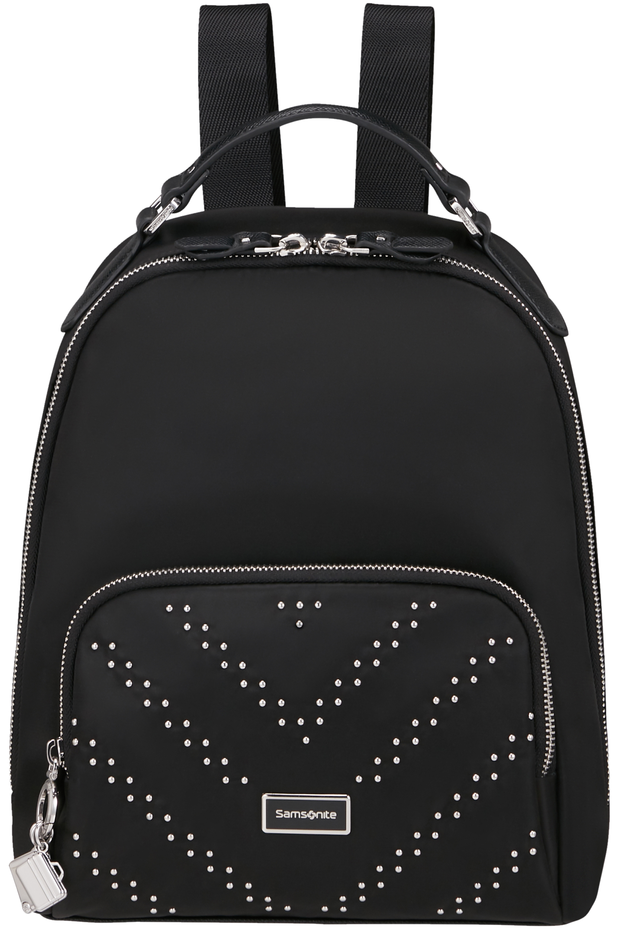 samsonite black leather backpack