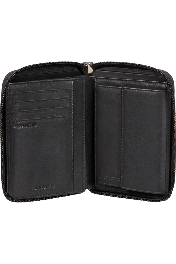 Samsonite Attack 2 Slg 323 - W ZIP AR+8CC+HFL+C  Schwarz