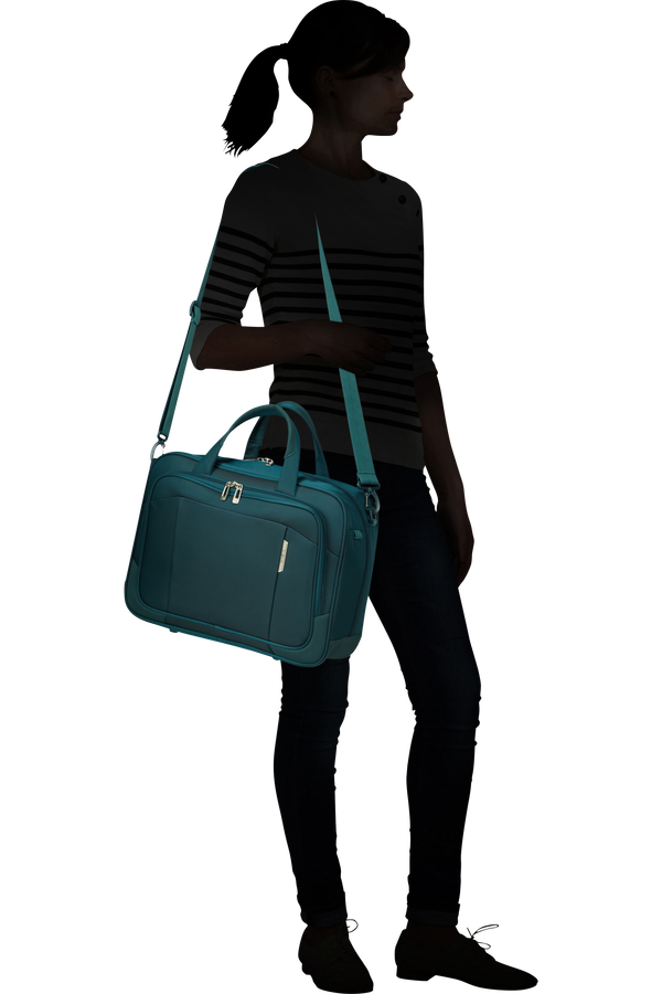 Samsonite Respark LAPTOP SHOULDER BAG  Petrol Blau