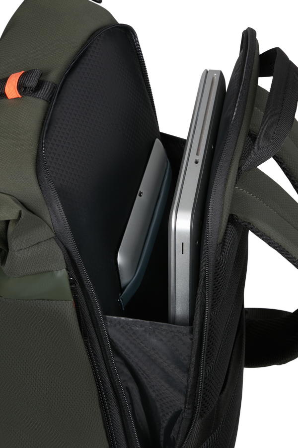 Samsonite Moderny Rolltop Backpack 15.6  Gr&uuml;n