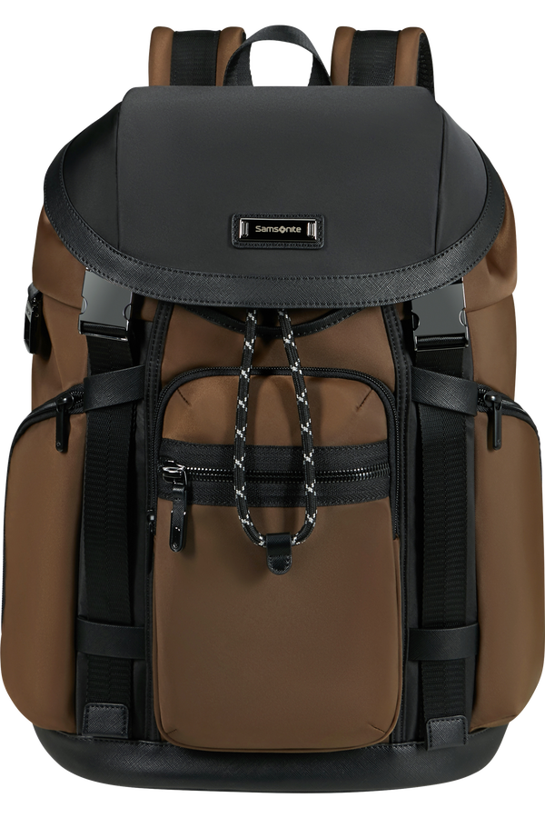 Samsonite Relyon Backpack M 15.6'' with flap  Braun