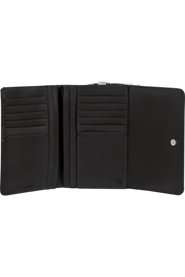 Samsonite Karissa Slg Wallet 12CC+ZIP EXT M  Schwarz