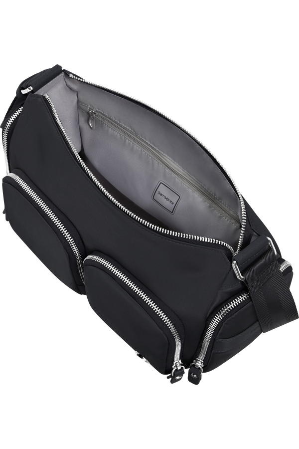 Samsonite Karissa Evo Shoulder Bag Multi Pkt  Schwarz Samsonite Karissa Evo Shoulder Bag Multi Pkt  Schwarz