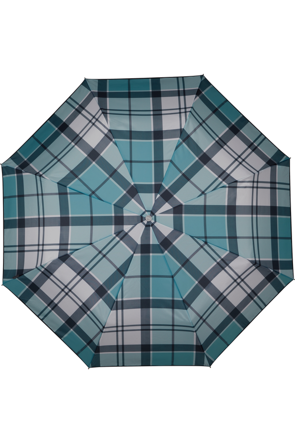 Samsonite Alu Drop S Safe 3 Sect. Auto O/C  Petrol Green Check Samsonite Alu Drop S Safe 3 Sect. Auto O/C  Petrol Green Check