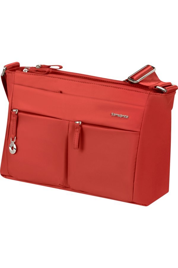 Samsonite Move 5.0 Horiz. Shoulder Bag + Flap  Coral Red Samsonite Move 5.0 Horiz. Shoulder Bag + Flap  Coral Red