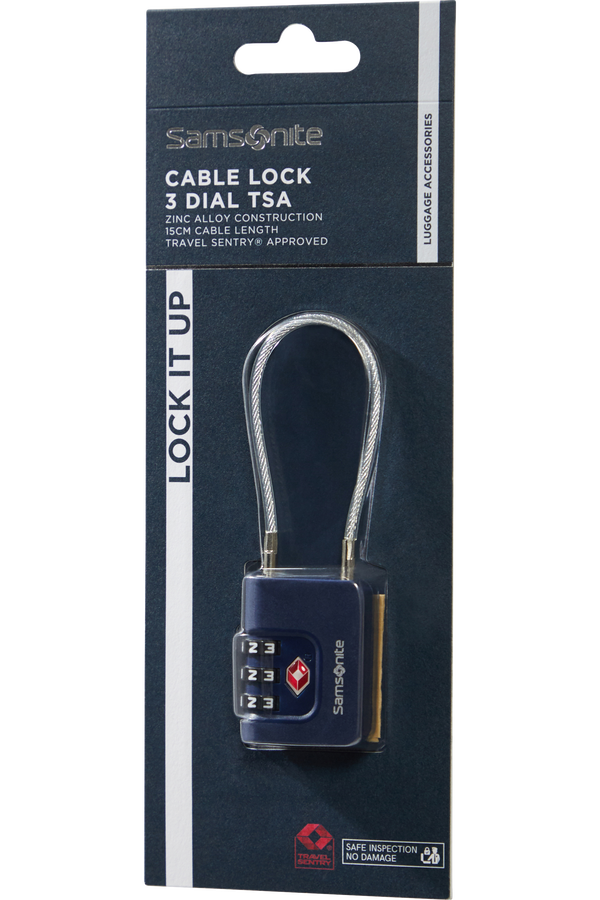 Samsonite Ta Revolution Cablelock 3 dial TSA  Midnight Blue