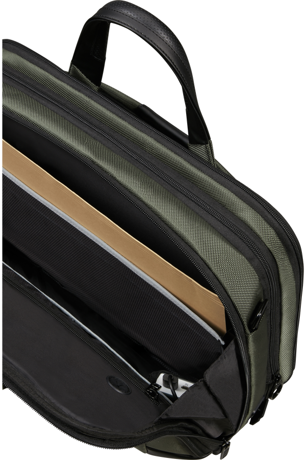 Samsonite Pro-Dlx 6 Bailhandle Expandable 15.6'  Grün