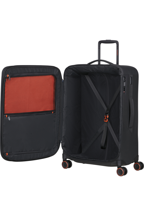 Samsonite Glazed Spinner Expandable 67cm  Schwarz