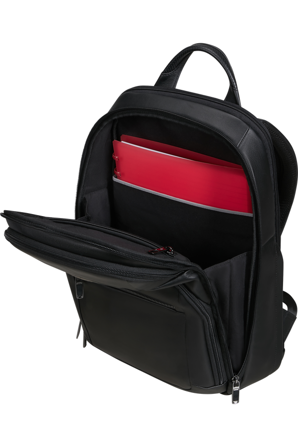 Samsonite Pro-Dlx 6 Leather Backpack 14.1'  Schwarz Samsonite Pro-Dlx 6 Leather Backpack 14.1'  Schwarz