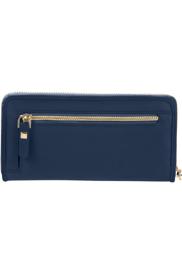 Samsonite Karissa Slg Wallet ZIP Around L  Dark Navy