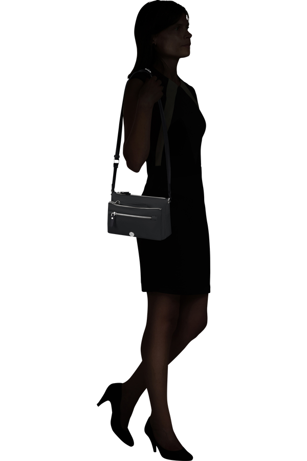 Samsonite Karissa Evo Shoulder Bag + Pouch  Schwarz Samsonite Karissa Evo Shoulder Bag + Pouch  Schwarz