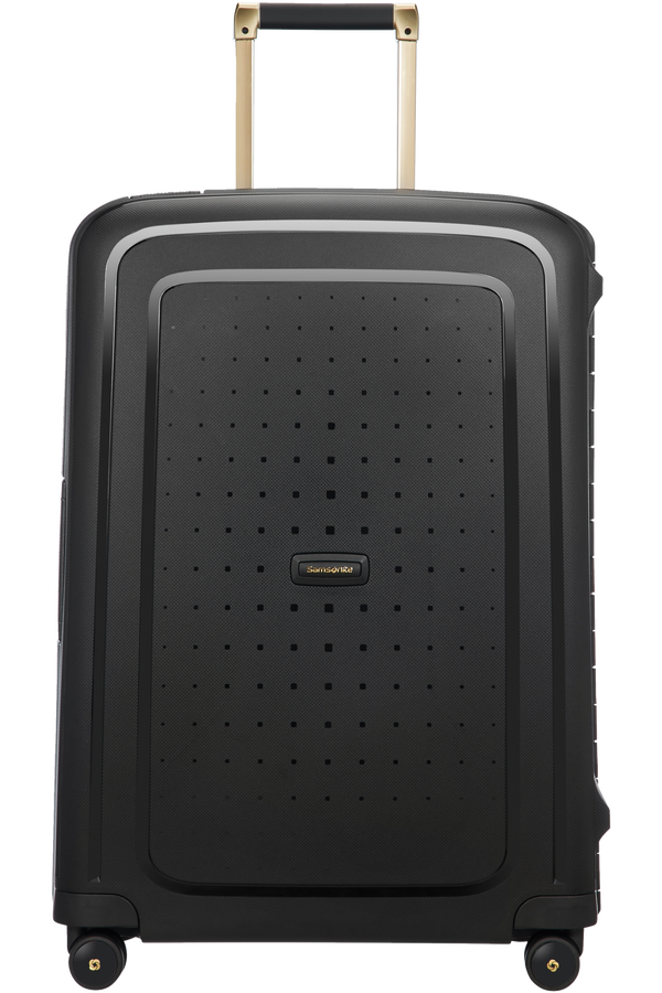 Samsonite S'Cure DLX Spinner 69cm/25inch  Black/Gold Deluscious