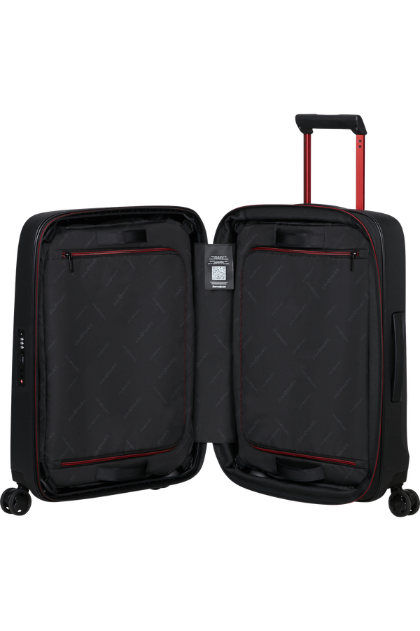 Samsonite Essens Spinner Expandable ZIP 55cm  Charcoal/Red