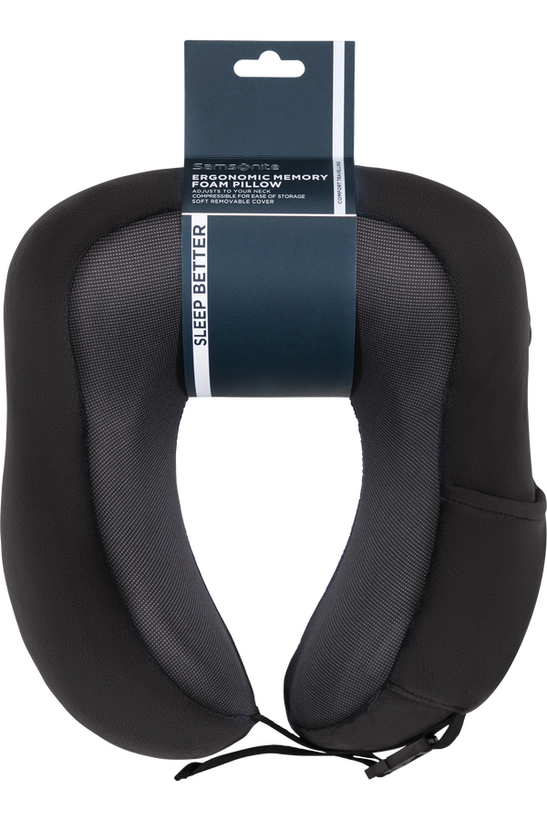 Samsonite Ta Revolution Ergonomic Memory Foam Pillow  Schwarz