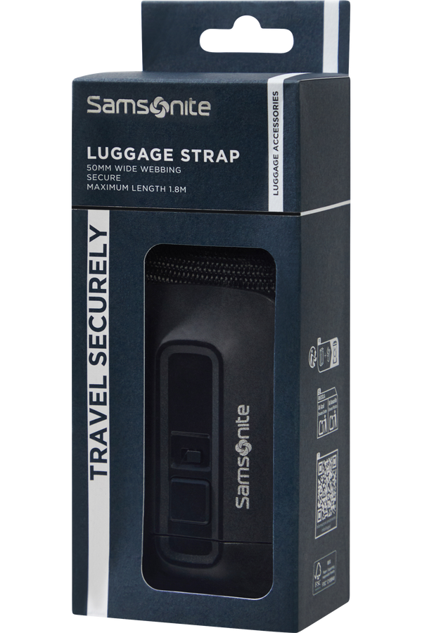 Samsonite Ta Revolution Luggage Strap 50mm  Schwarz Samsonite Ta Revolution Luggage Strap 50mm  Schwarz