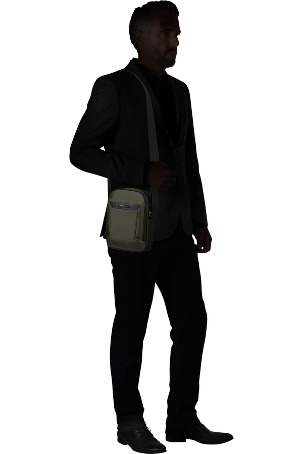 Samsonite Pro-Dlx 6 Crossbody Bag M  Gr&uuml;n