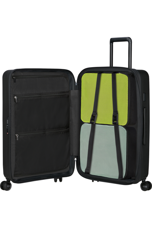 Samsonite Restackd Spinner Expandable 68cm  Schwarz
