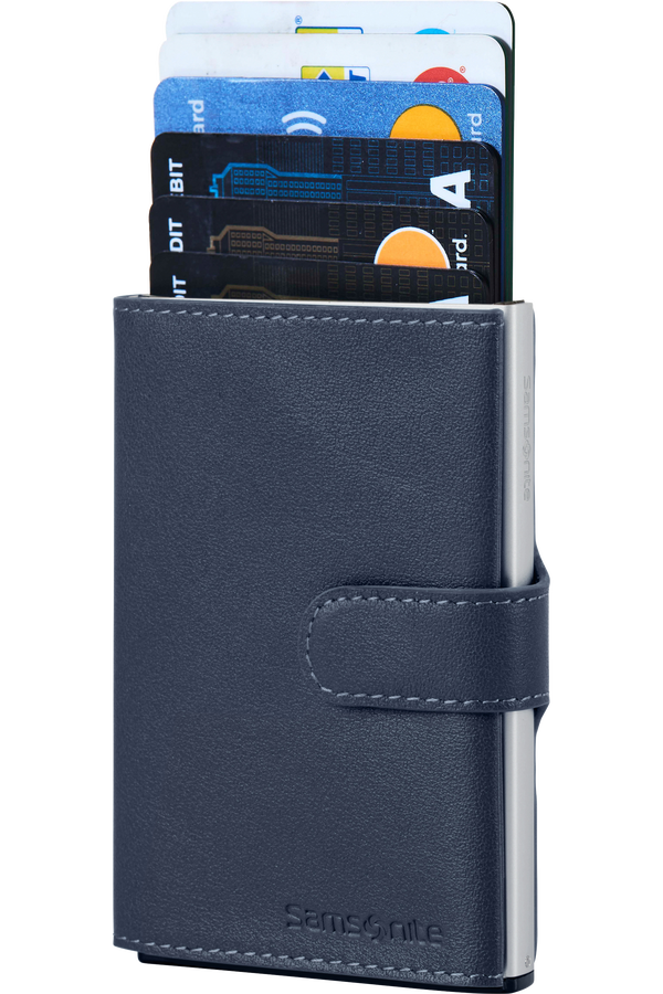Samsonite Alu Fit 202 - Slide-up Wallet  Blau