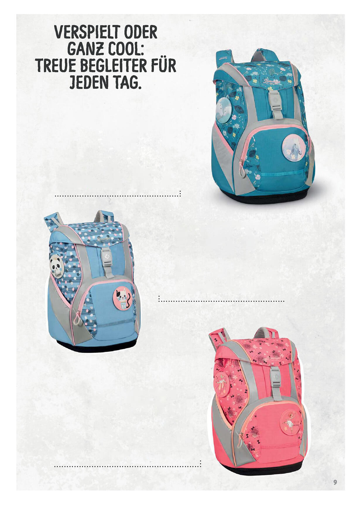 Viel Platz für eigene Interessen - Verspielt oder ganz cool: treue Begleiter für jeden Tag.